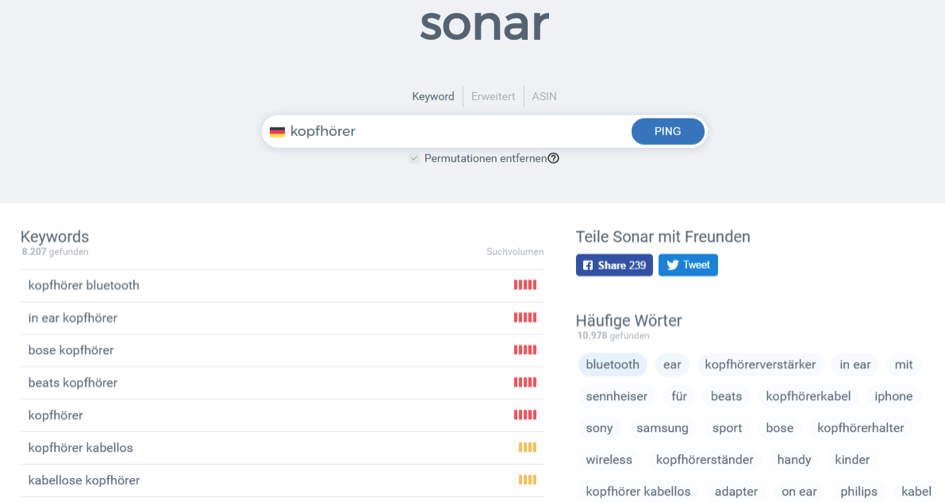 Screenshot Sonar