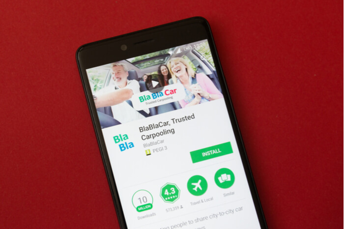 BlaBlaCar App Smartphone