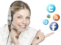 Kundendienst und Social-Media
